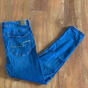Medium/dark wash AE jeans